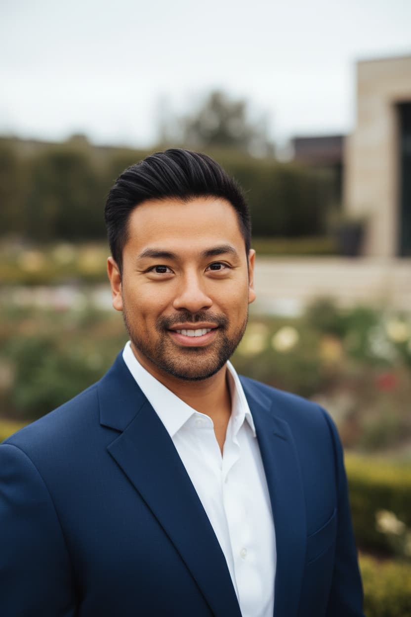 AI Generated - Natural outdoor headshot